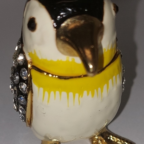 Waltz & F Enameled Trinket Box With Rhinestone Pre-owned - Picture 6 of 9